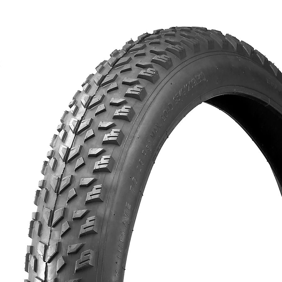 PneuFat bike, 26"x4.00, Stockton,  Tringle, Rigide, 27TPI, Noir