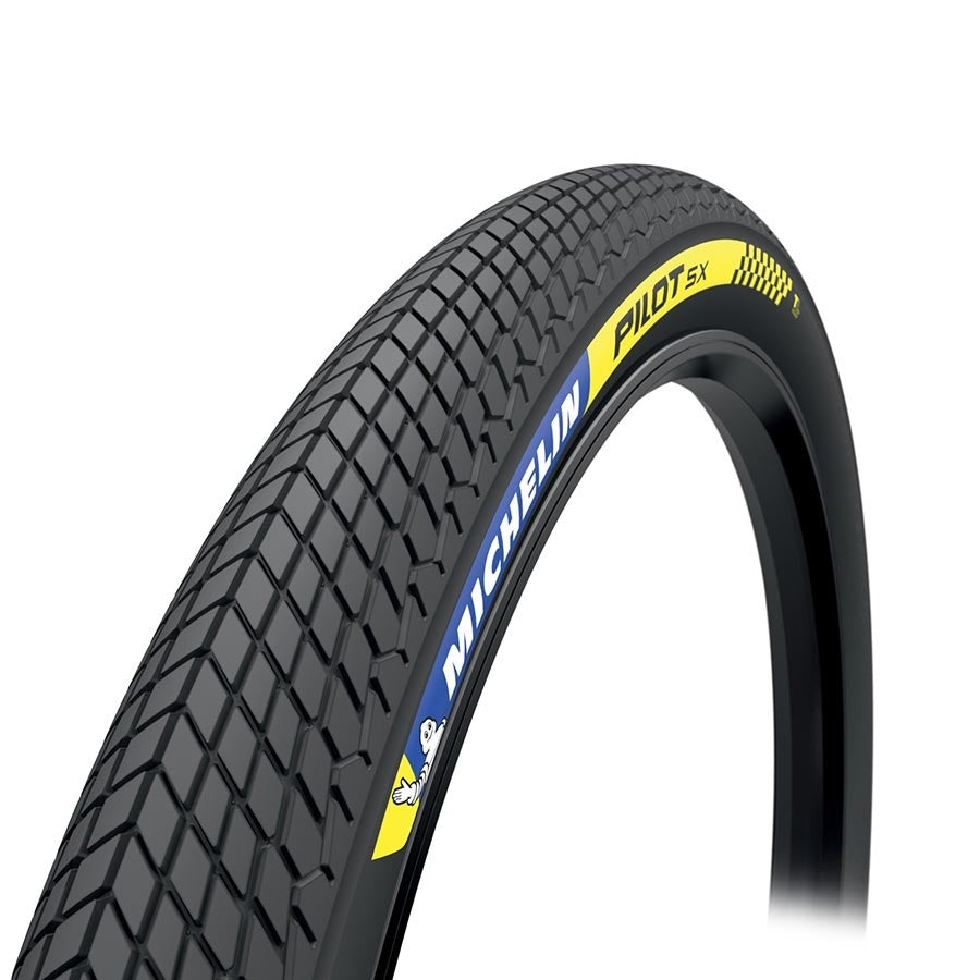 Pneu BMX PILOT SX, Rigide, Tringle, Noir