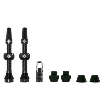Valve Tubeless, Presta, 44mm, Noir, Paire