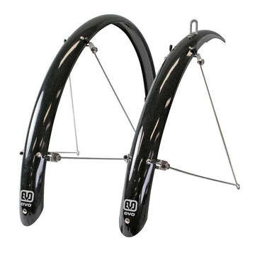 EVO, Garde-boue, 700 x 32 to 40C, Noir, Paire