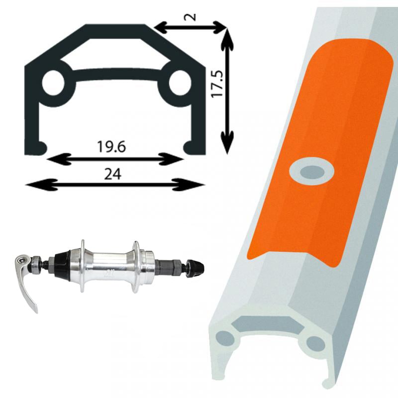 Roue alliage argent 700 c arrière quick release pour roue libre