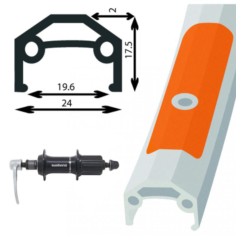 Roue alliage argent 700 c arrière quick release pour cassette