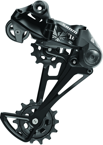 Dérailleur arrière, NX Eagle, Vitesses: 12, Cage: Longue, Noir