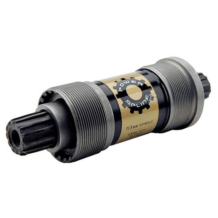 Boitier de Pédalier Power Spline bottom bracket, BSA, 68/E/73mm, 118mm, Steel, Grey, Truvativ