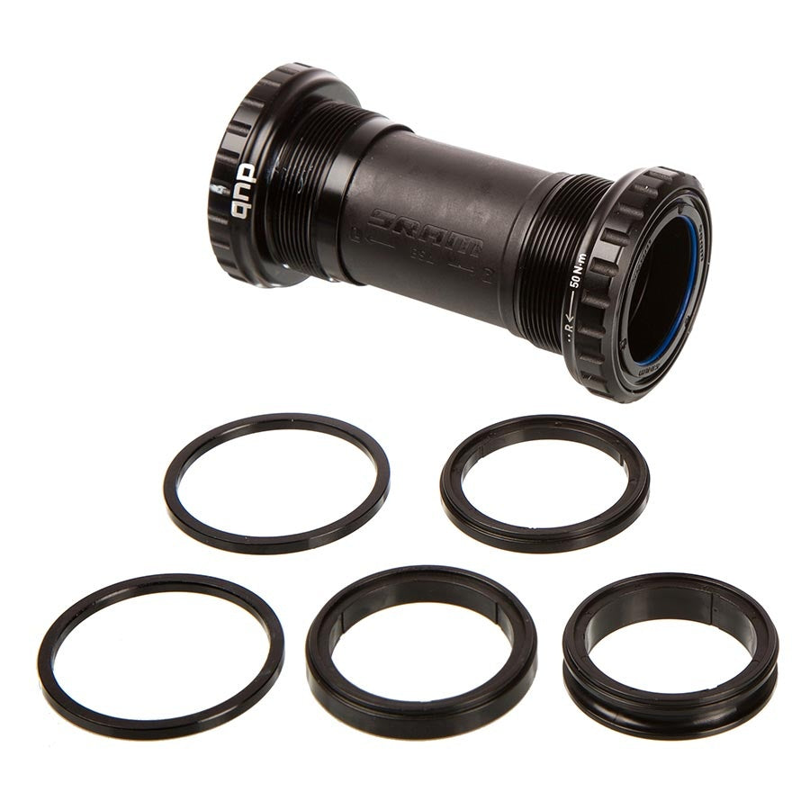 Jeu de pédalier fileté DUB BSA 68/73mm (55mm Chainline), 68/73mm, 28.99mm