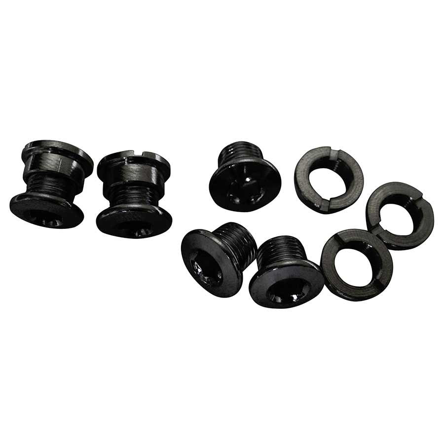 Visserie de plateau 4-bras, Triple, Acier/Acier, Noir