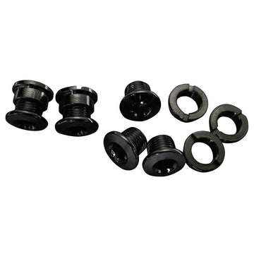 Visserie de plateau 4-bras, Triple, Acier/Acier, Noir