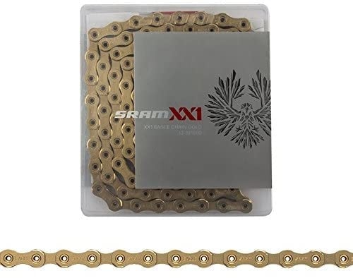 Chaine 12 vitesses, PC XX1 Eagle,  126 links, Gold, With PowerLock, Sram