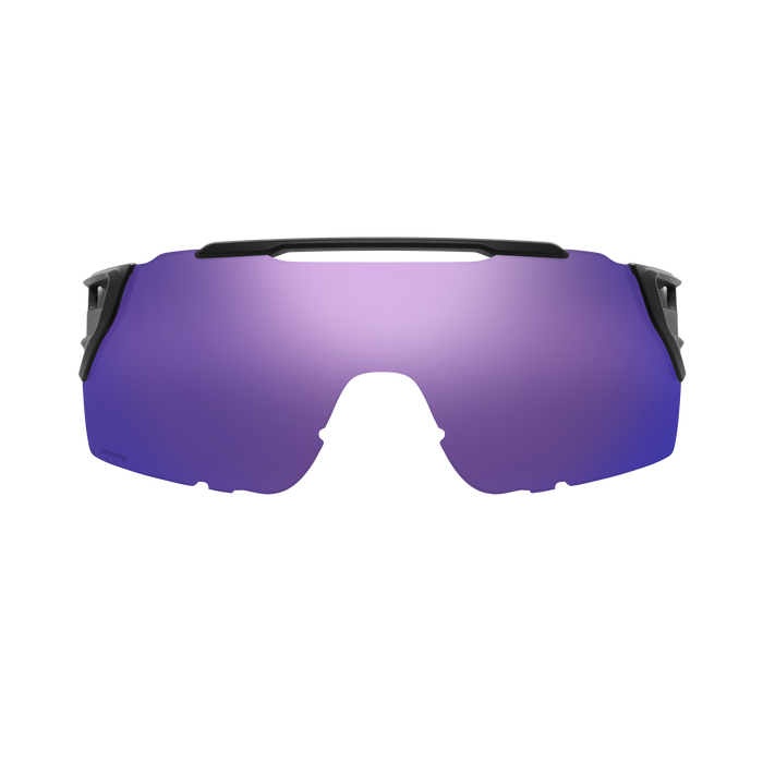 Lunette Attack MAG MTB Matte Black || ChromaPop Violet Mirror