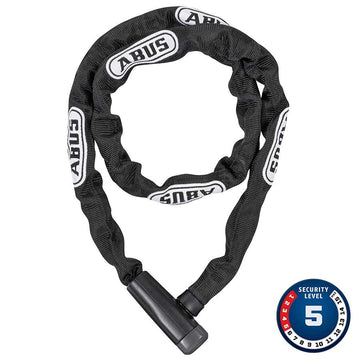 Chaîne avec serrure à clé, Steel-O-Chain 5805K , 5mm x 75cm (5mm x 2.5'), Noir