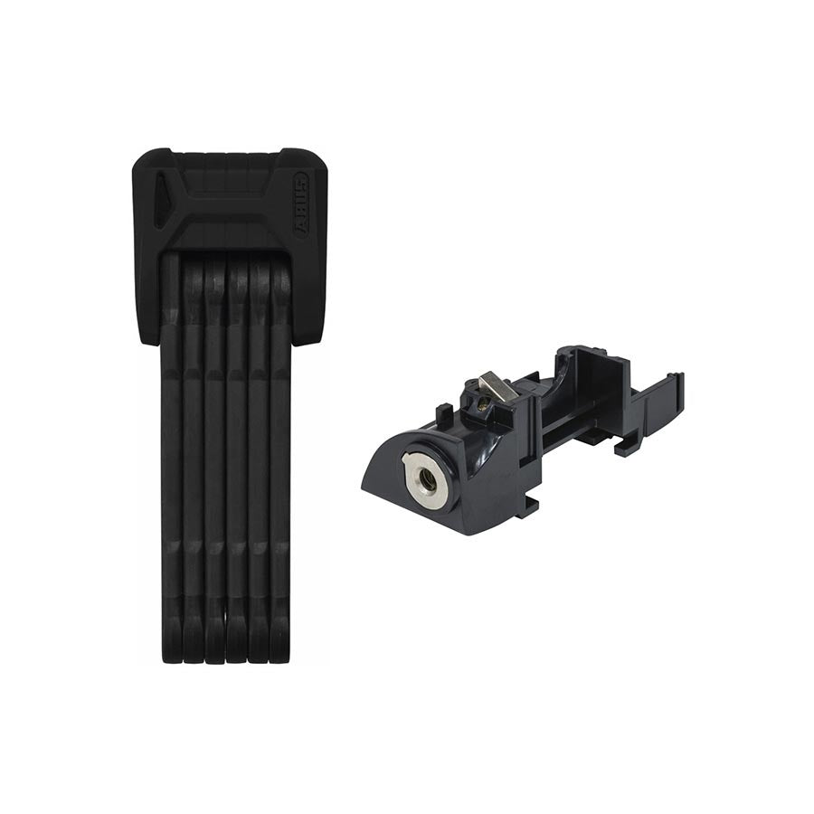 Ensemble cadenas pliable et serrure de batterie Bosch, Bordo 6405/BOS RT2, 85cm, 2.8', 5.5mm, Noir