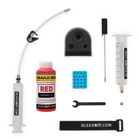Kit pour bleed Premium Edition (MTB - Route) Red hydraulic oil