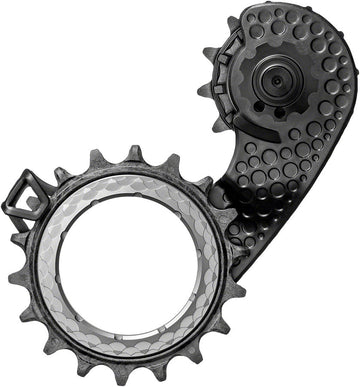 HOLLOWcage Oversized Derailleur Pulley Cage - For Shimano Ultegra 8150, Full Ceramic Bearings, Carbon Cage, Titanium