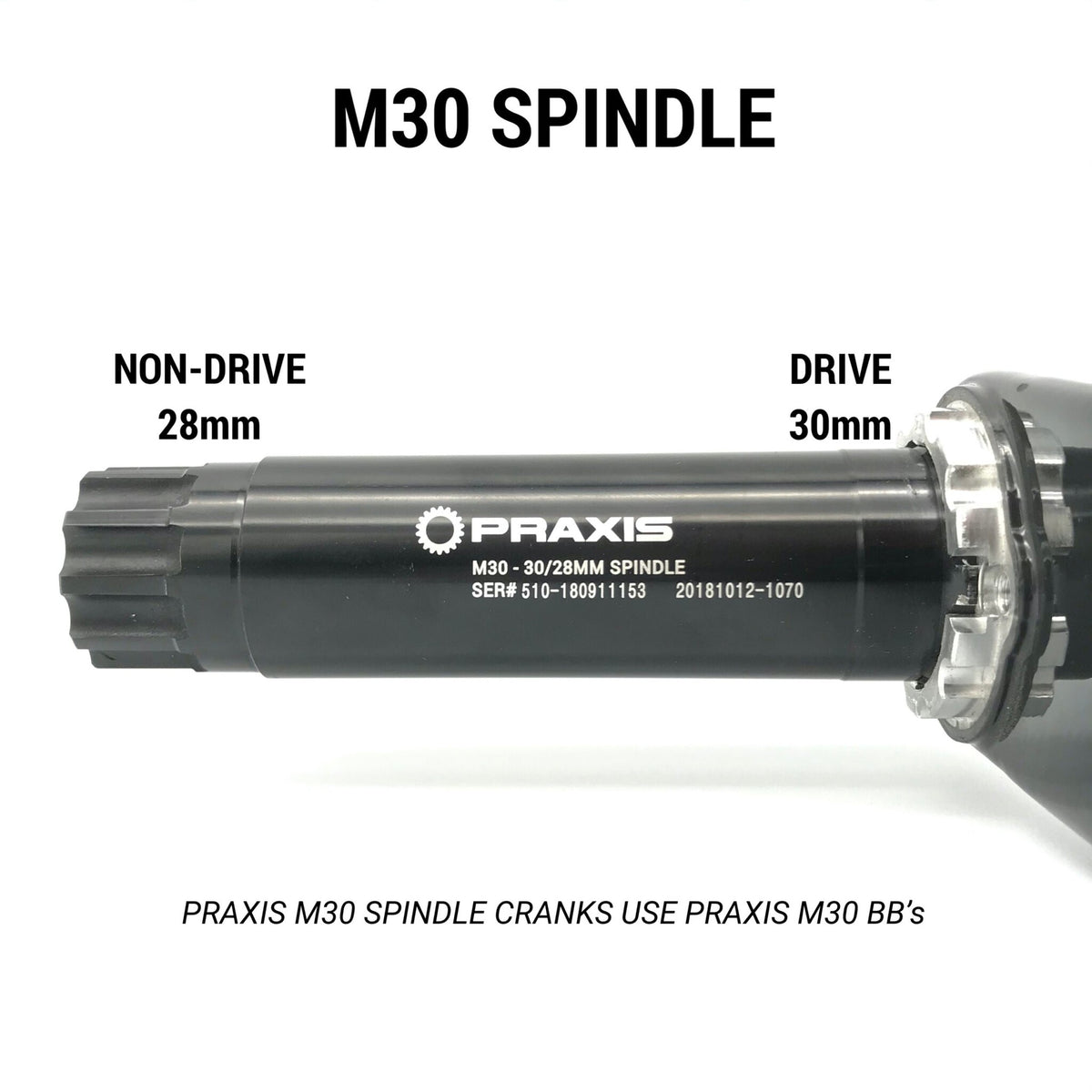 Boitier de pédalier M30  T47 I.B. (internal bearings)
