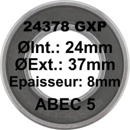 Roulement scellé, Sram GXP 24x37x8