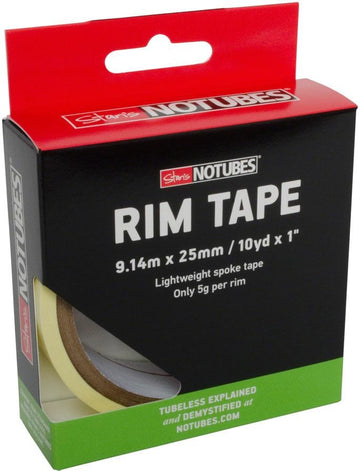 Stan's No Tubes, Rim Tape, Yellow, 25mm x 9.14m roll
