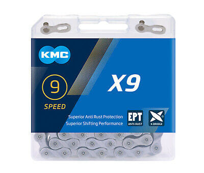 Chaine 9 vitesses, KMC, X9 EPT, 116 maillons